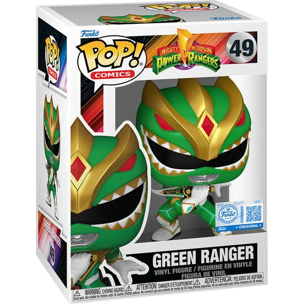Funko POP! #49 Comics: Mighty Morphin Power Ranger - Green Ranger - Funko POP! - Obrázek d_07b5a73e2f944bc0bbae9852a2a9684f