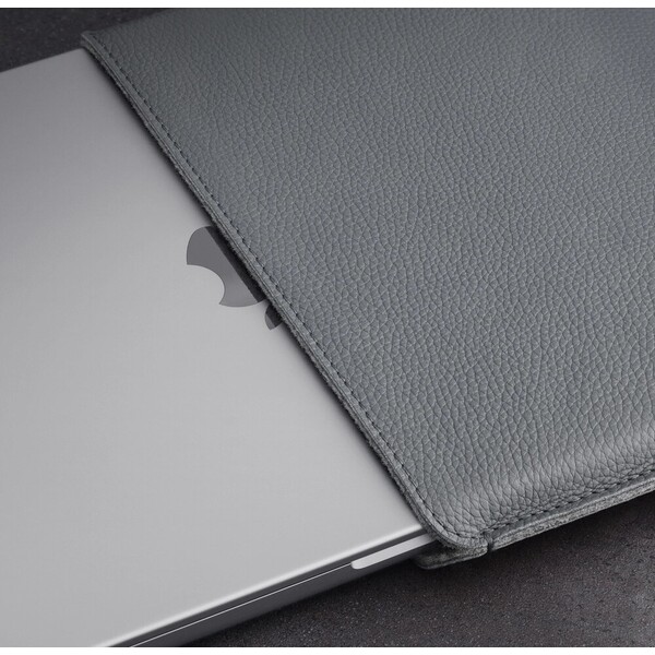 Woolnut Leather Sleeve kožené pouzdro MacBook Neo šedé - Pouzdra - Obrázek d_07c6b5ffed3e411e9f2e2747fc92a852