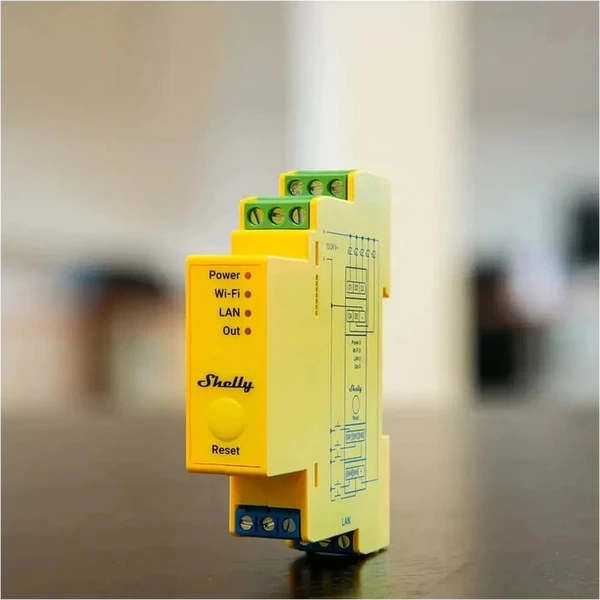 Shelly RGBWW Pro WiFi modul řízení LED pásků žlutý - Spínací moduly - Obrázek d_087a4eb914f54226985a2ba2a90db39a