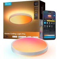 Govee RGBICWW Smart duální kulaté stropní světlo 4800lm 46cm Matter bílé - Chytrá osvětlení