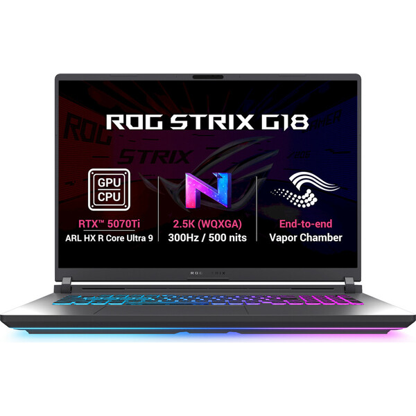ASUS ROG Strix G18 (G815LR-TT346Z) RTX 5070 Ti šedý