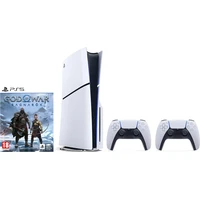 PlayStation 5 Slim 1TB + DualSense Wireless Controller bílý + God of War Ragnarok (PS5) - Konzole