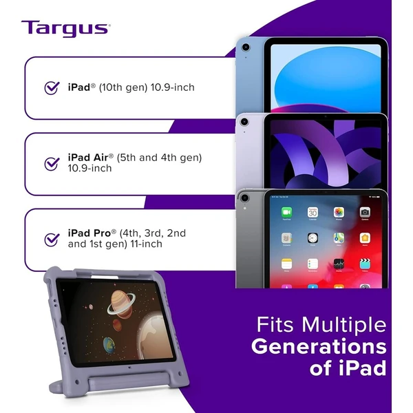 Targus Kids antibakteriální kryt pro iPad 10,9 - 11" purpurový - Pouzdra - Obrázek d_0947826fe2bd41dbb054fd5d8cc68456