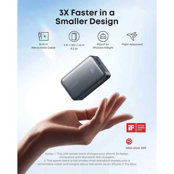 Anker Nano MagSafe powerbanka (10000mAh) 45W černá - Powerbanky - Obrázek d_0960f0367cd04a94854f0a7262900b24