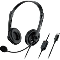 Genius HS-230U USB-C drátová náhlavní sluchátka černá - Sluchátka