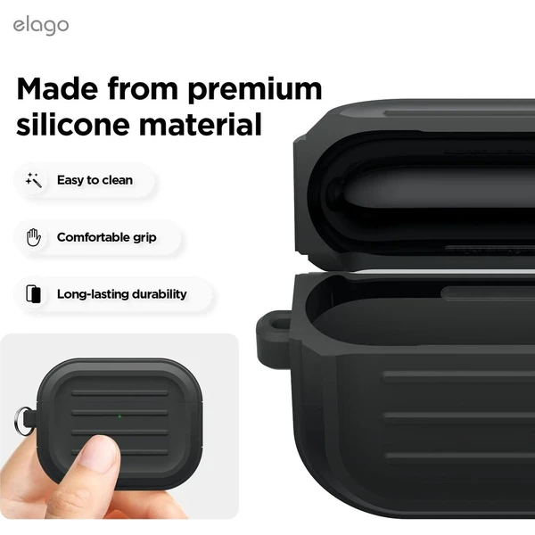 ELAGO Armor Hang Case pouzdro pro Apple Airpods Pro 3 černé - Pouzdra - Obrázek d_0aea432abbd044e9a88498ba6a8ebb3a