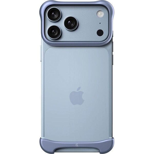 Arc Pulse Aluminium ochranný hliníkový rám iPhone 18 Pro matný světle modrý