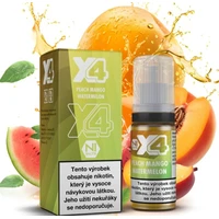 Liquid X4 Bar Juice Broskev, mango a meloun 10ml (20mg) - E-liquidy