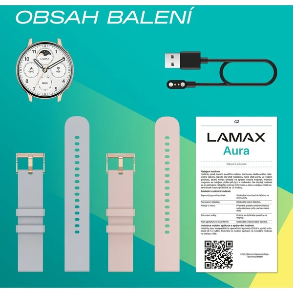 LAMAX Aura chytré hodinky zlatorůžové - Chytré hodinky - Obrázek d_0da1cc2680814047bb97a48fc5d06a4d