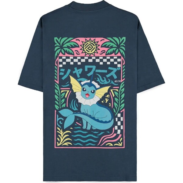 Tričko Pokémon - Navy Vaporeon (Loose Fit) XS - Trička - Obrázek d_0f10c98b6cae4815a8419e494f820969