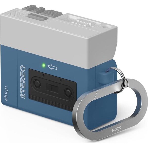 ELAGO Cassette Player pouzdro Airpods 4 tmavě modré