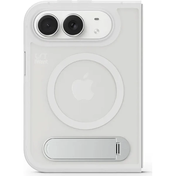 iWant HeroStand Mag+ MagSafe kryt se stojánekm iPhone Duo matně transparentní - Pouzdra - Obrázek d_0ff0541b6b304d4cb78a6f293bca76ab