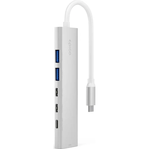 Epico UltraHub 6in1 Slim Alu USB-C Hub EH20 stříbrný - USB huby - Obrázek d_1067fd31aef34f9380723e131533cd20