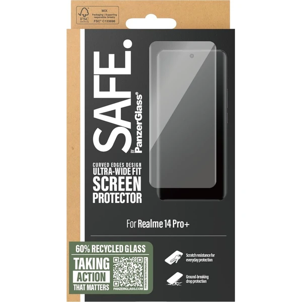 PanzerGlass® SAFE Ultra-Wide Fit sklo Realme 14 Pro+ - Ochranné folie a skla - Obrázek d_107463e215fd4b29a9a9aed7a36a4431
