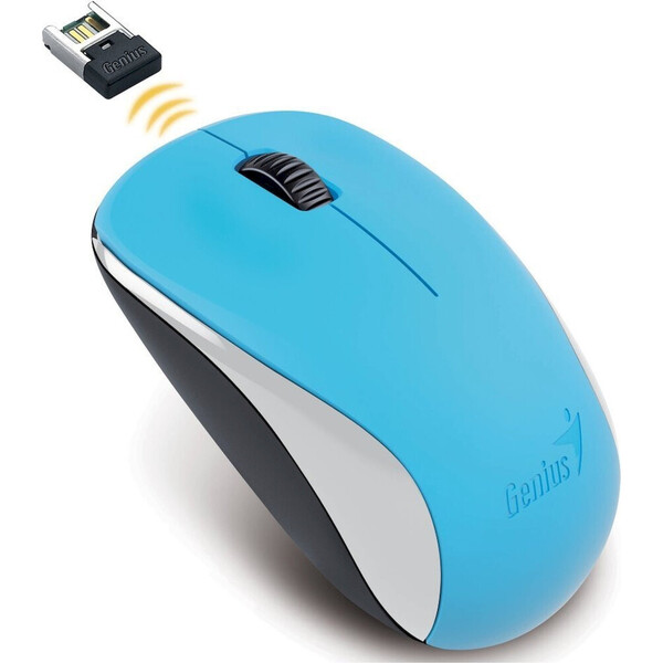 Genius NX-7000/Kancelářská/Optická/1 200 DPI/Bezdrátová USB/Modrá