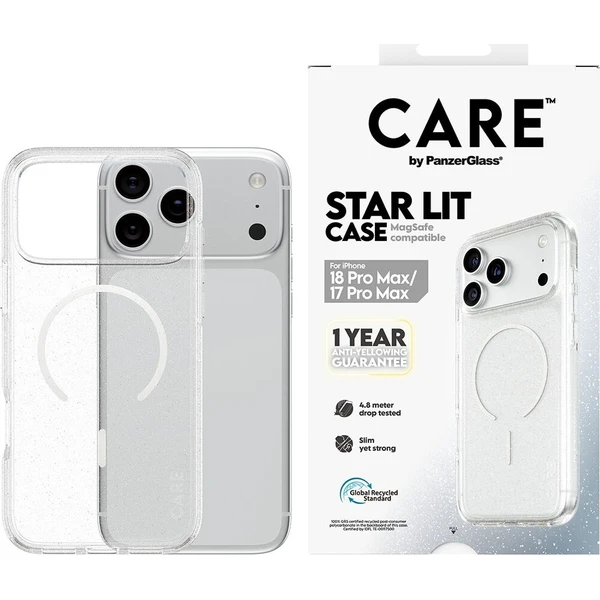 PanzerGlass CARE Star Lit MagSafe kryt Apple iPhone 18 Pro Max/17 Pro Max čirý - Pouzdra - Obrázek d_10bde245a98646bfb26aefc3ac403d2a