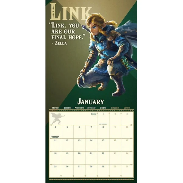 Kalendář Legend of Zelda 2027 - Kalendáře - Obrázek d_117b6f50798b42458515a15a911d0f96