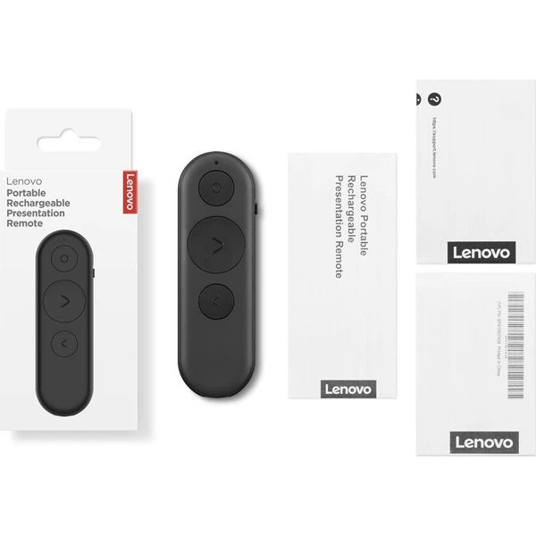 Lenovo Portable Rechargeable Presentation Remote prezentér černý - Ovladače - Obrázek d_11b83e3c703644afb7df276885917b68