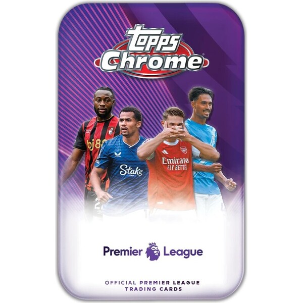 2026 Topps Chrome Premier League Collector Tin