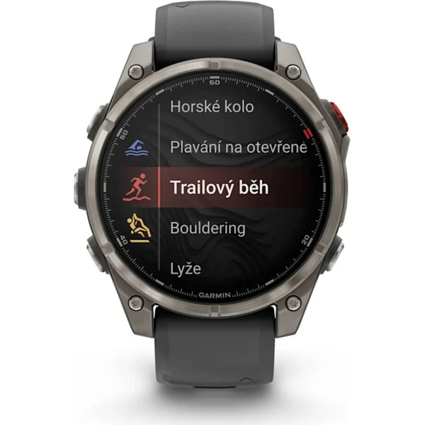 Garmin fenix 8 Pro AMOLED Sapphire 47 mm titanové se silikonovým řemínkem grafitové/černé - Chytré hodinky - Obrázek d_12066a5a1e5c4c1b965e61d238efb140