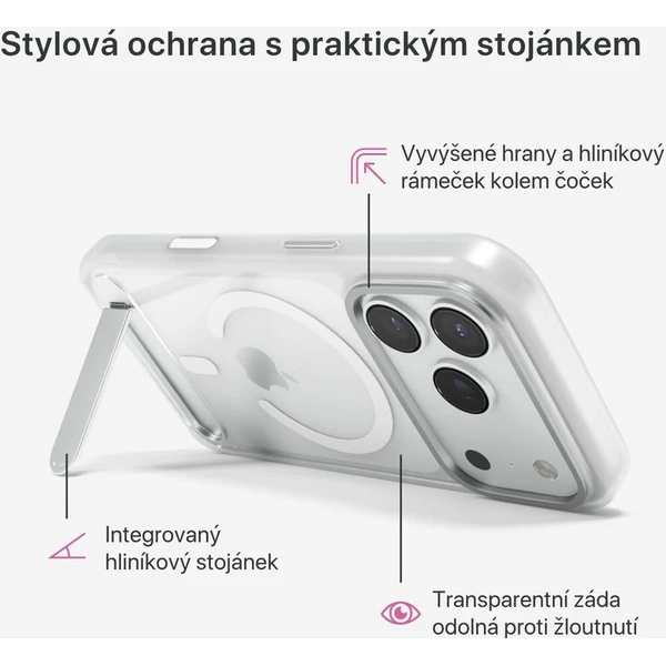 iWant Mag+ HeroStand MagSafe/Qi2 kryt se stojánkem iPhone 17 Pro Max/18 Pro Max matný - Pouzdra - Obrázek d_125c18f299db493591331b2c6d86289c
