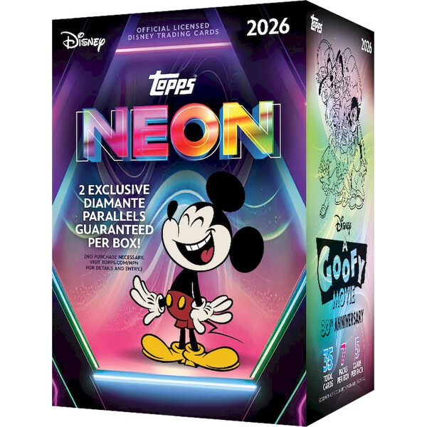 Sběratelské karty Topps 2026 Disney Neon - Value Box