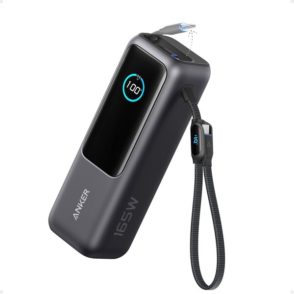 Anker Powerbanka 25000mAh, 165W s kabelem USB-C Šedá