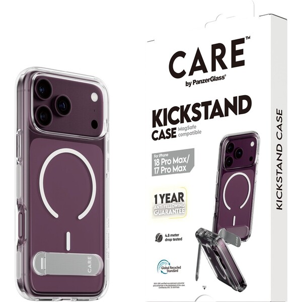 PanzerGlass CARE KickStand MagSafe kryt Apple iPhone 18 Pro Max/17 Pro Max bílý