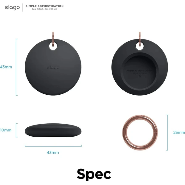 ELAGO Airtag Basic Case pouzdro pro Apple AirTag šedé - Pouzdra - Obrázek d_134dcabb1e35420587950be11c487643