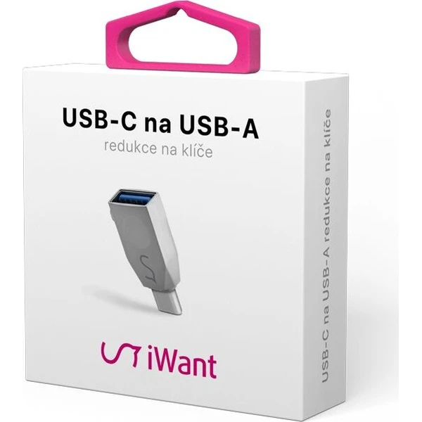 iWant USB-C /USB-A redukce na klíče stříbrná (2.gen) - Kabely a redukce - Obrázek d_143ee1b54ffb423a89b4dbca012ae555
