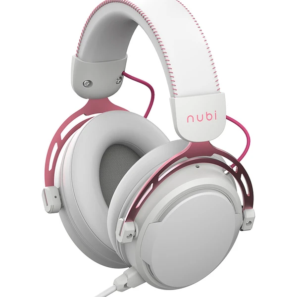 Nubi NH1 sluchátka bílorůžová - Sluchátka - Obrázek d_143f59234337487daa874d3e87914542