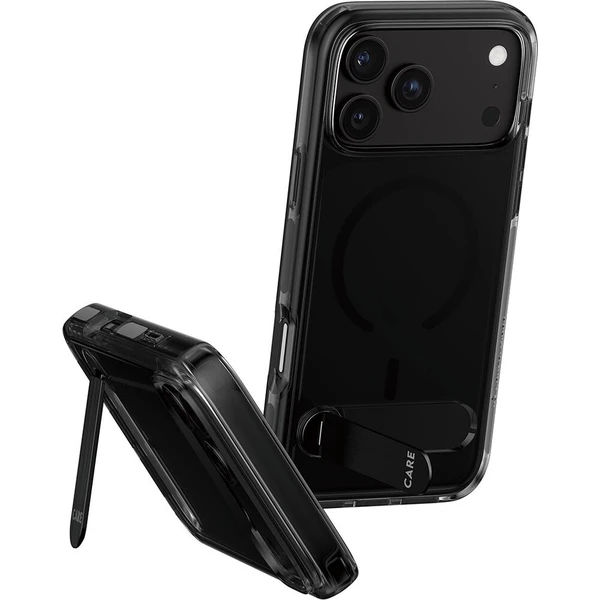 PanzerGlass CARE KickStand MagSafe kryt Apple iPhone 18 Pro Max/17 Pro Max Smokey kouřový/černý - Pouzdra - Obrázek d_1445dfc5e8e743d9a5a185dc7c267f0e