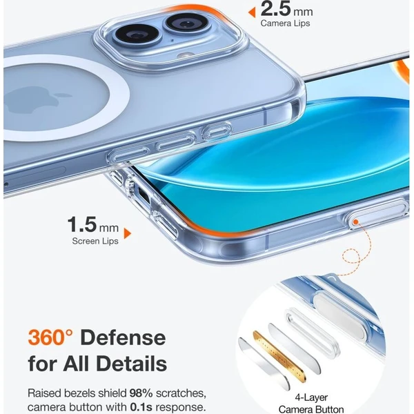 Torras Guardian MagSafe kryt iPhone 17 clear - Pouzdra - Obrázek d_1502e37c7b3544faa46b6389a1a933b0