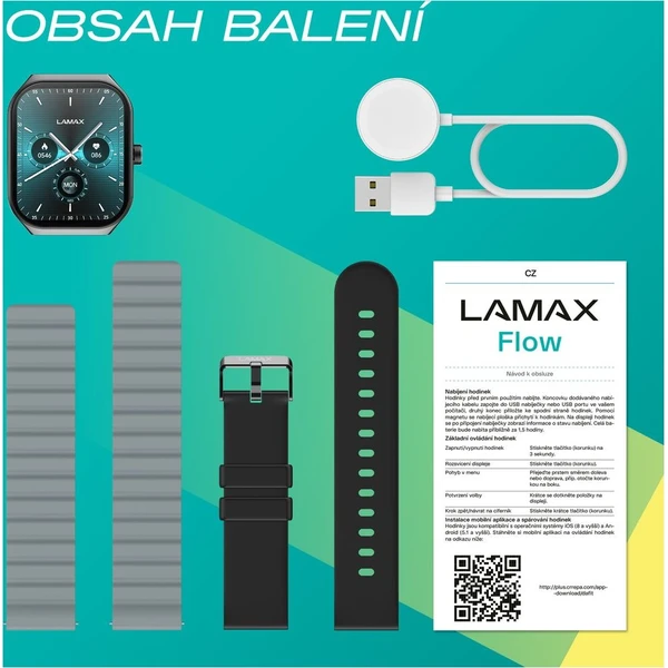 LAMAX Flow AMOLED chytré hodinky černé - Chytré hodinky - Obrázek d_1590f71f9e1446c795ab929edcba815e
