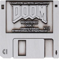 Fanattik odznak Doom - Floppy Disk Limited Edition - Odznáčky a placky