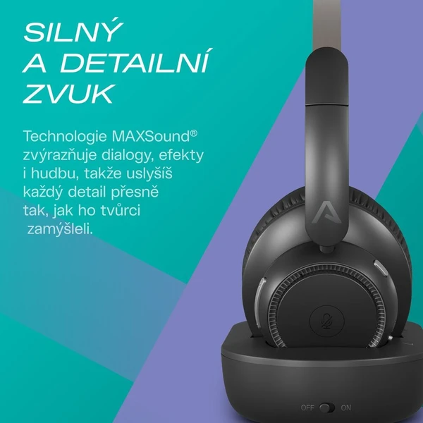 LAMAX Cinetune1 TV náhlavní sluchátka černá - Sluchátka - Obrázek d_15d6cb2329cc4722a3a8f144b50e3ea4