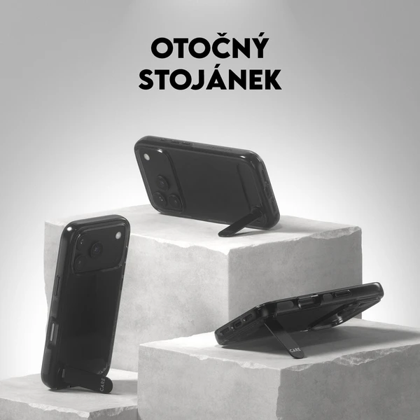 PanzerGlass CARE KickStand MagSafe kryt Apple iPhone 18 Pro/17 Pro Smokey kouřový/černý - Pouzdra - Obrázek d_162904a5c65f46138f75aecb3d46a40d