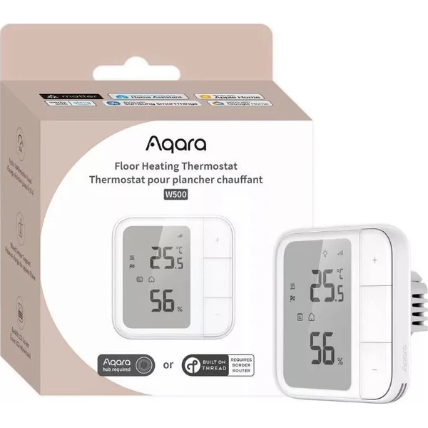 AQARA Floor Heating Thermostat W500 Zigbee a Thread termostat pro podlahové topení - Termostaty - Obrázek d_176b72c90ba1404a93477549c2cd640d