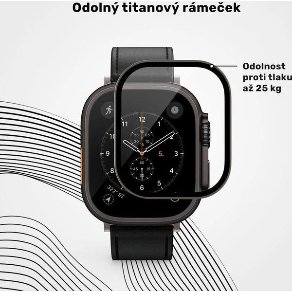 UNUM by Epico SapphireShield Watch Protector safírové sklo pro Apple Watch Ultra (49mm) černé - Ochranné folie a skla - Obrázek d_17dcb10353394313ae8eb6ed454544d0