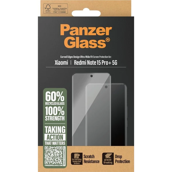 PanzerGlass® Ultra-Wide Fit sklo Xiaomi Redmi Note 15 Pro+ 5G - Ochranné folie a skla - Obrázek d_182debcfb8e14dd3999d09314b0eb4ac