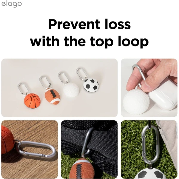 ELAGO Sport Edition Soccer pouzdro pro Apple AirTag černé/bílé - Pouzdra - Obrázek d_1976b20bbc6e4c73b35bb7af1740d759