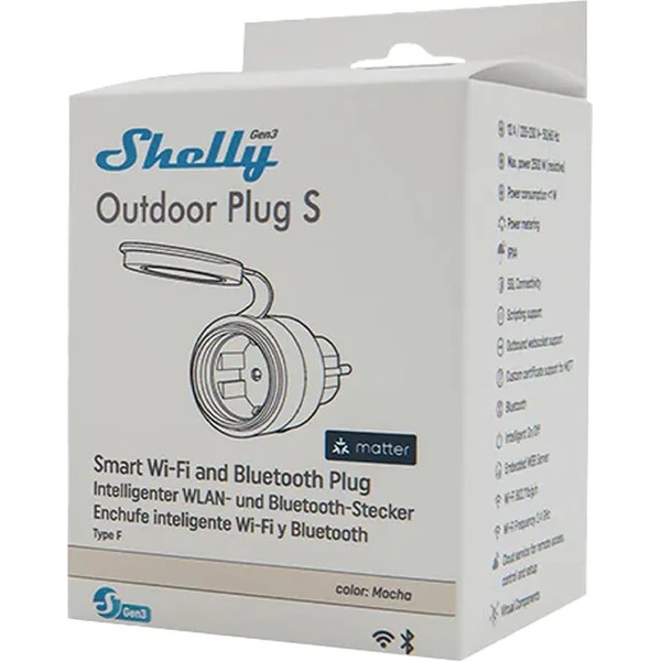 Shelly Plug S Gen3 IP44 12A chytrá venkovní zásuvka - Chytré zásuvky - Obrázek d_19be8acc2f6045aebe1a608fca5c37f0