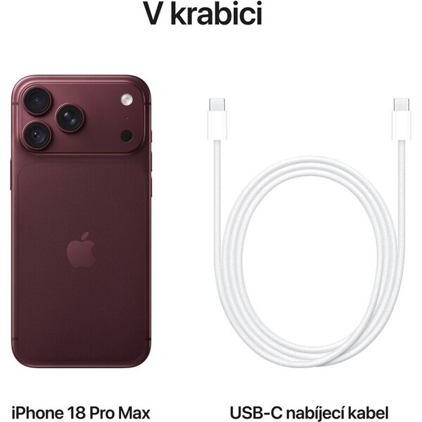 Apple iPhone 18 Pro Max 512GB burgundsky červená - Mobilní telefony - Obrázek d_19db7c26e24b4642a1857c1756088cb3