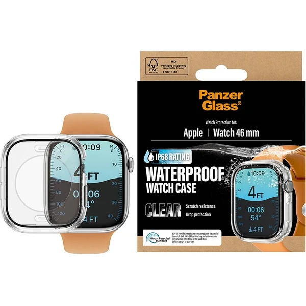 PanzerGlass Waterproof kryt s ochranným sklem Apple Watch 11/10 (46mm) čirý - Pouzdra - Obrázek d_1a2ccc6972d2433fac3ec0173c3d4351