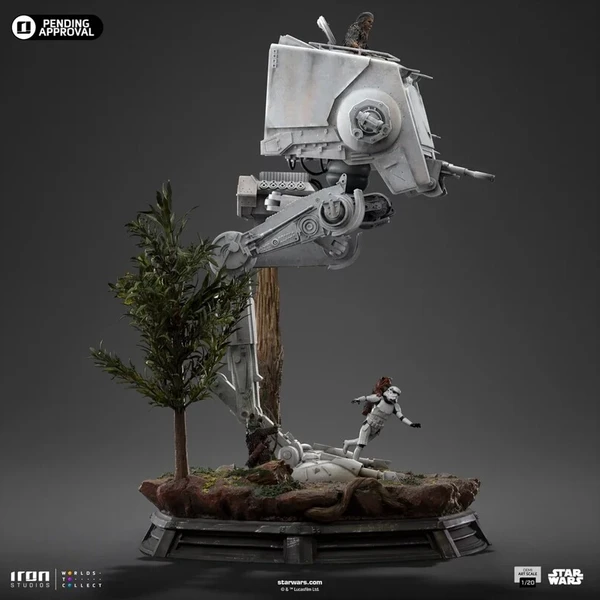 Soška IRON STUDIOS Star Wars - AT-ST & CHEWBACCA 53 cm - Sochy a sošky - Obrázek d_1a3a29e12db34bc39debebd0929b0f1e