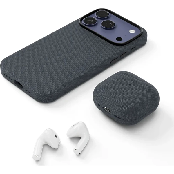 Epico SolidWoven Case pouzdro pro AirPods 4/AirPods 5 černé - Pouzdra - Obrázek d_1a6795b2d2734e44b916bb29cc24f35b