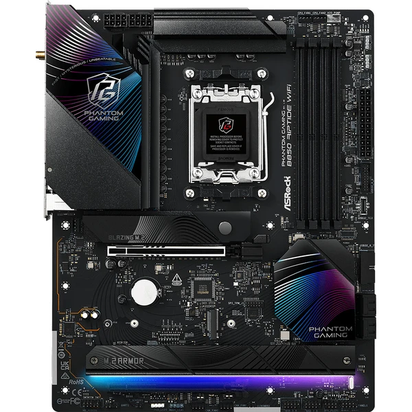 ASRock MB Sc AM5 B850 Riptide WiFi, AMD B850, 4xDDR5, 1xHDMI, WiFi, ATX (B850 Riptide WiFi)