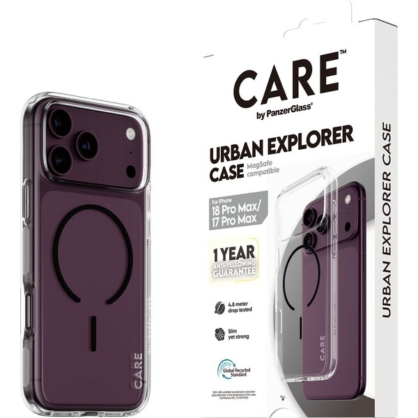 PanzerGlass CARE Urban MagSafe kryt Apple iPhone 18 Pro Max/17 Pro Max čirý/černý