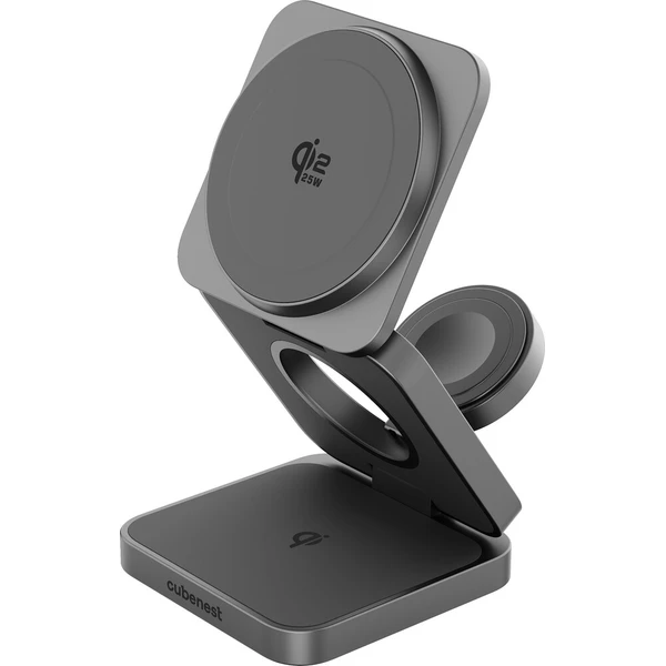 Cubenest SQS312 Pro Qi2.2 3v1 magnetická nabíječka pro Samsung šedá - Nabíječky - Obrázek d_1b6e7238078043719ec7eeeb84108072