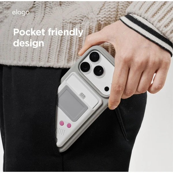 ELAGO Magsafe Retro Pocket peněženka na karty světle šedá - Peněženky - Obrázek d_1ba13185391546ff8b00dfd7c27861da